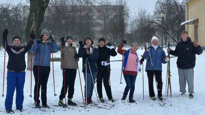 Члены профсоюза Пинского медицинского колледжа вышли на лыжню